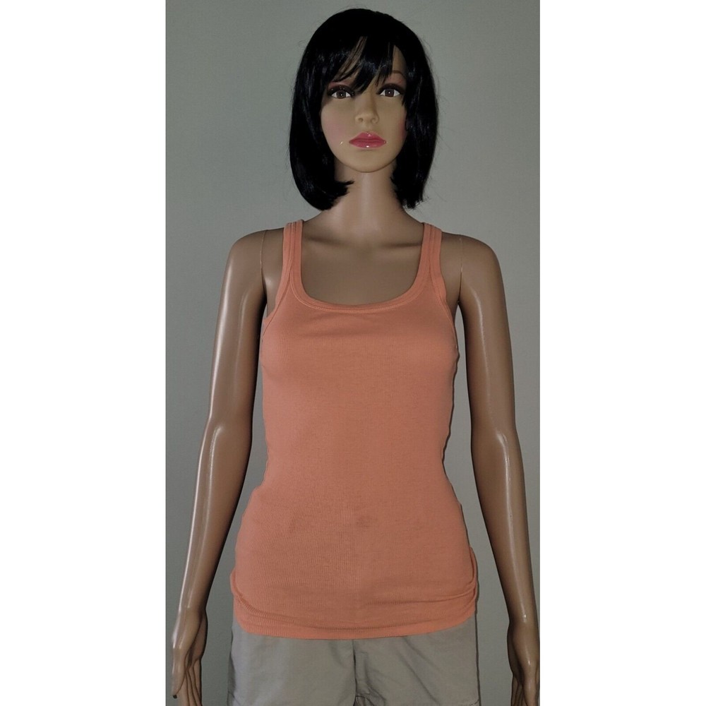 Womens Ralph Lauren Sport Size Small Orange Ribbed Tank Top